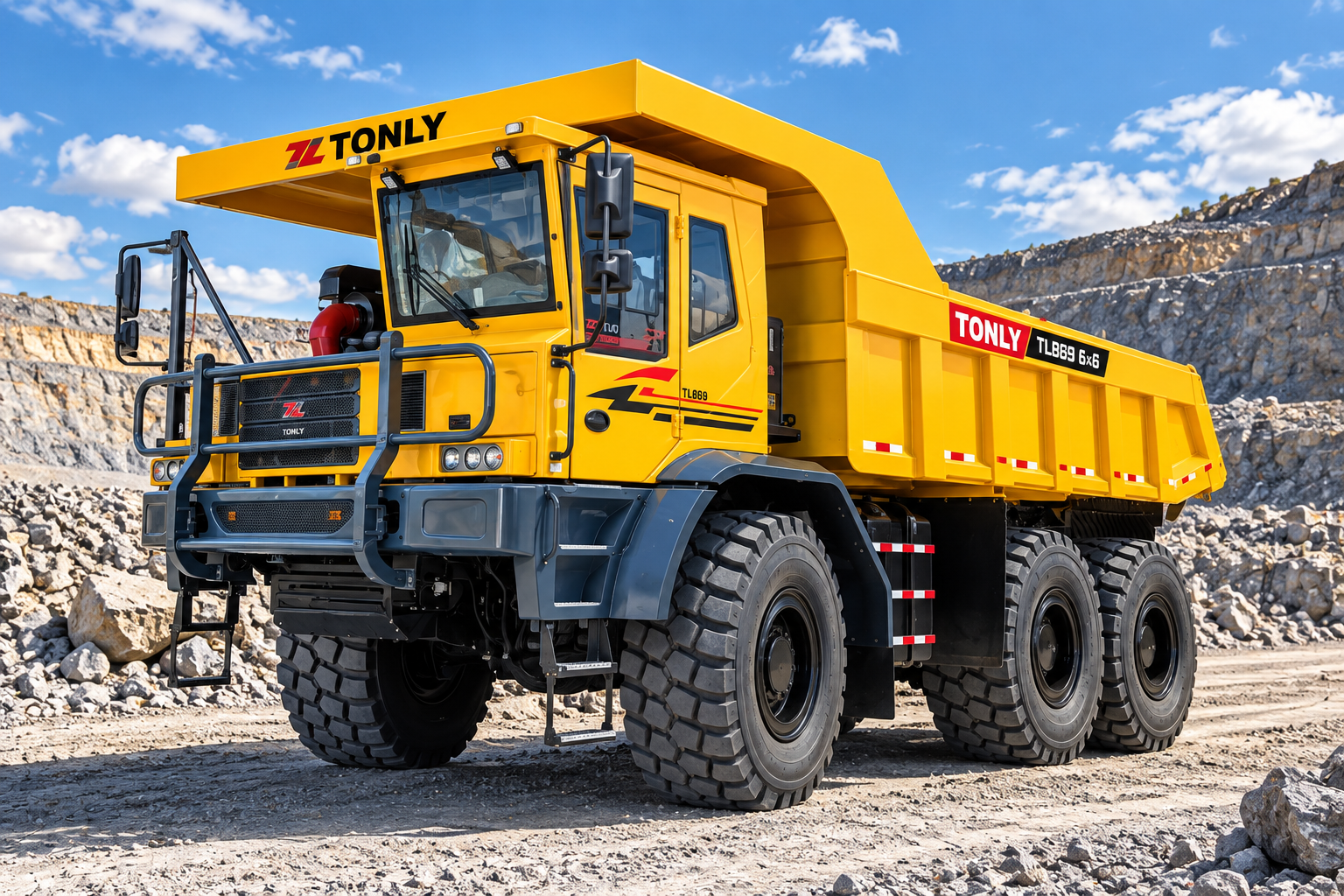 TONLY TL869 — карьерный самосвал 50 тонн 6×6
